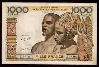 1 000 francs P - 103 A h P-103A