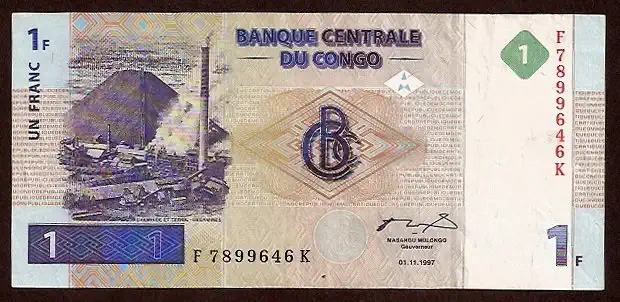 1 Franc - P 85 a P-85A - Frente/Verso