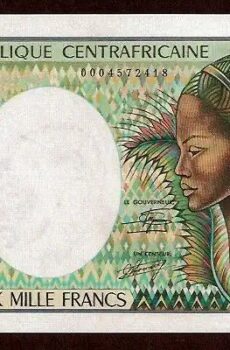 10 000 Francs - P 13 P-13 - Frente/Verso