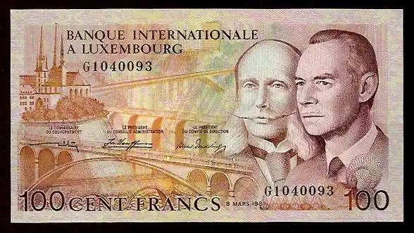 100 Francs - P 14 A P-14A - Frente/Verso