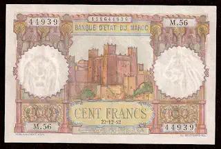 100 francs - P 45 P-45 - Frente/Verso
