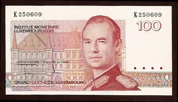 100 francs - P 58 a P-58A - Frente/Verso