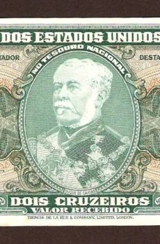 2 cruzeiros - p 157 A c P-157A - Frente/Verso