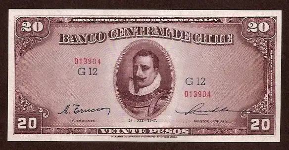 20 pesos P - 93 P-93 - Frente/Verso