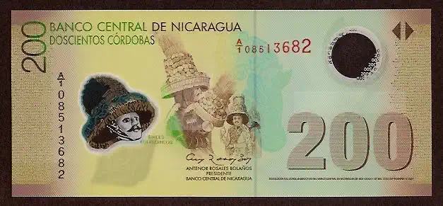 200 Cordoba P new P-NEW - Frente/Verso