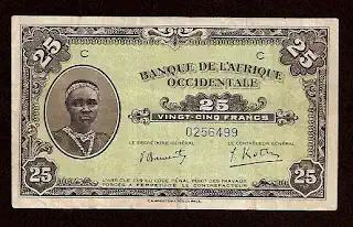 25 Francs - P 25 P-25