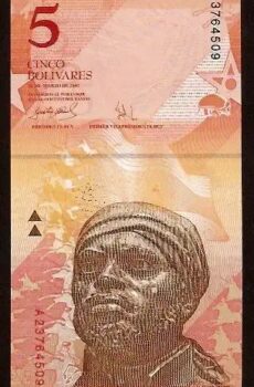 5 Bolivares - P 89 P-89 - Frente/Verso