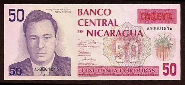 50 Cordoba - P 177 P-177 - Frente/Verso