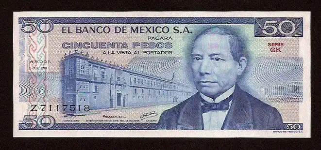 50 Pesos - P 65 P-65 - Frente/Verso