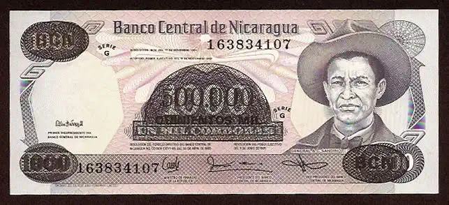 500 000 Cordoba - P 150 P-150 - Frente/Verso