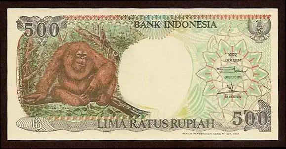 500 Rupiah - P 128 a P-128A - Frente/Verso