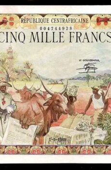 5000 Francs - P 11 P-11 - Frente/Verso