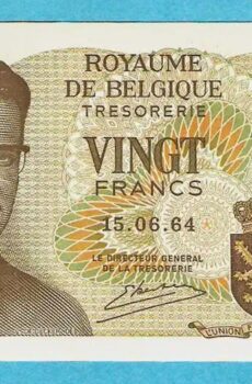 belgica 20 francs - P 138 (3) P-138 - Frente/Verso